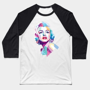 Marilyn Monroe Mosaic Art Baseball T-Shirt